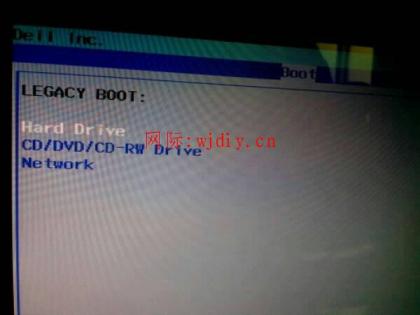 dell BOOT里面直接让硬盘第一启动