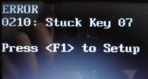 联想thinkpad sl410k开机就提示按f1解决方法