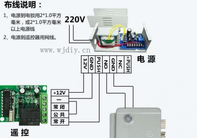 中控门禁接线图 zkteco门禁无线遥控器接线图.jpg